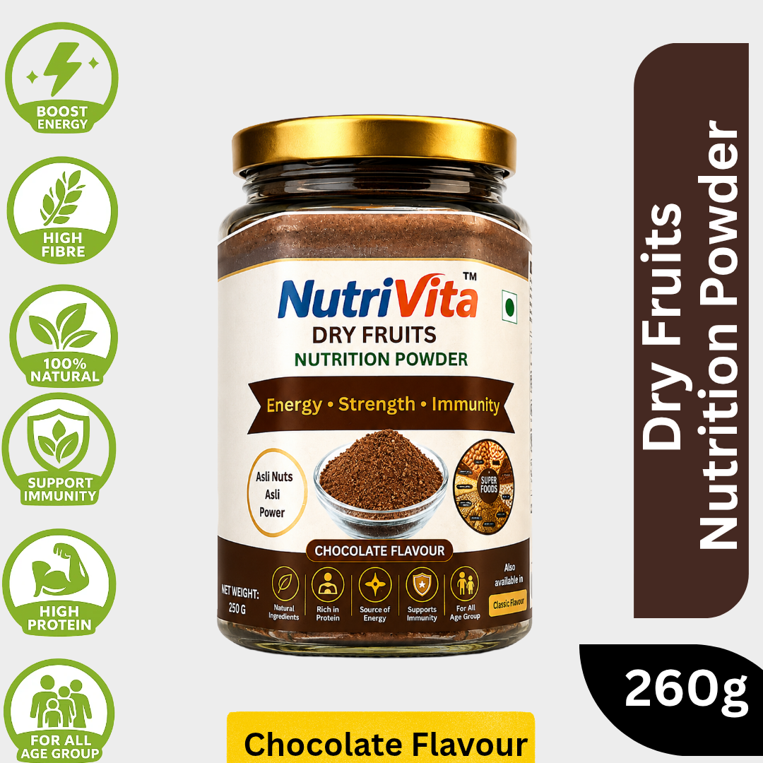 Nutrition Energy Dry Fruits Powder Chocolate Flavour 260g In Jar