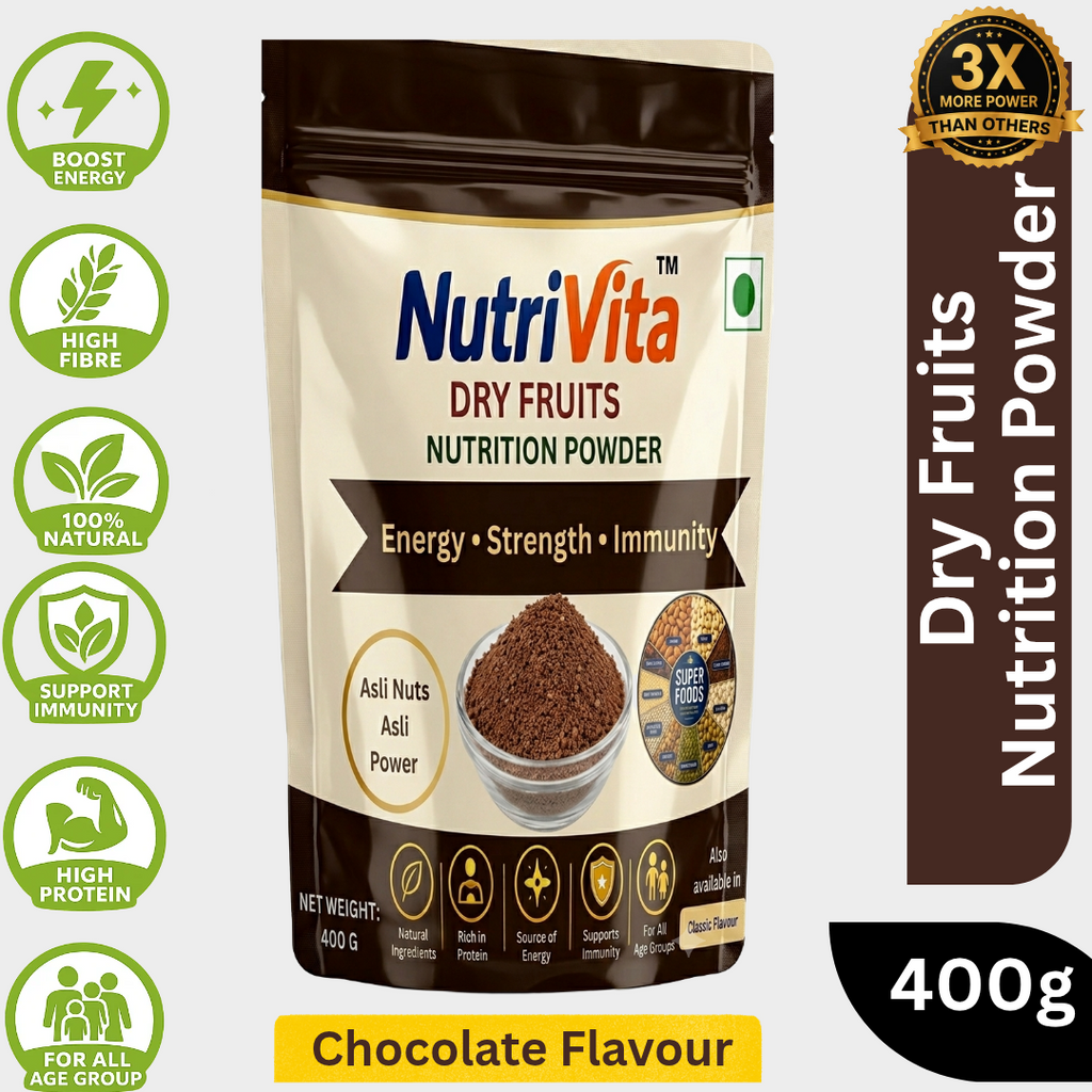 Nutrition Energy Dry Fruits Powder Chocolate Flavour 400g In Packet