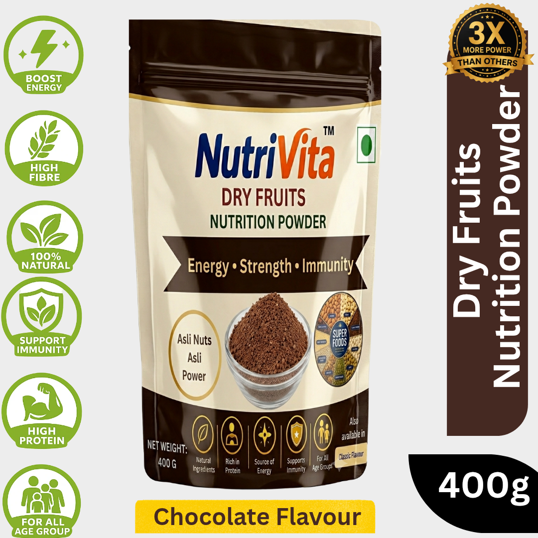 Nutrition Energy Dry Fruits Powder Chocolate Flavour 400g In Packet