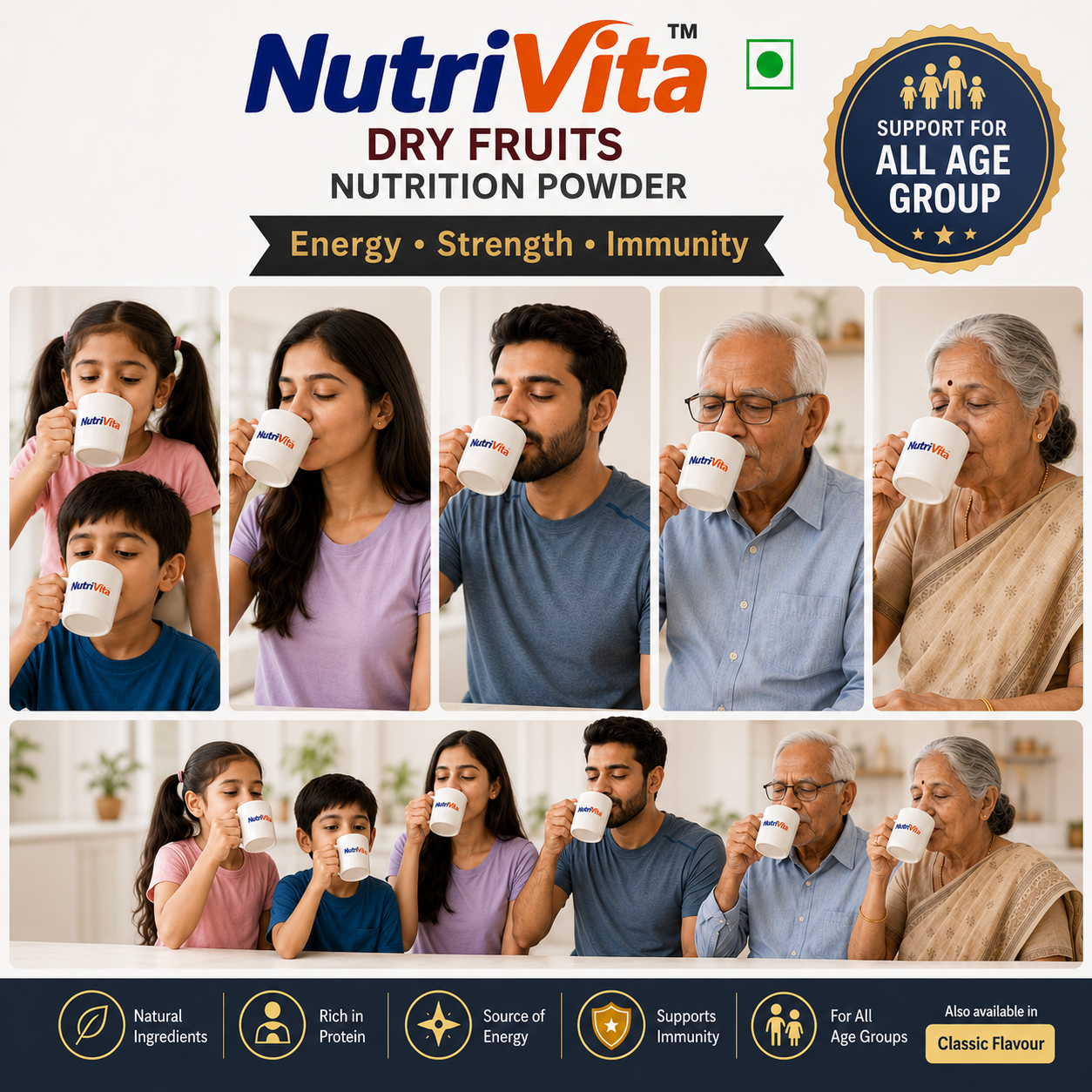 Nutrition Energy Dry Fruits Powder 200g In Packet